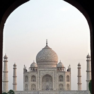 First Look at Taj Majahal at Dawn