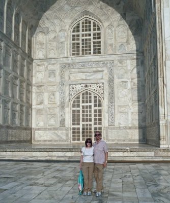 On the East Side of the Taj Mahal