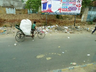 Loaded Bicycle in Agra, India