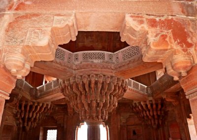 The Central Pillar of Diwan-i-khas at Fatehpur Sikri