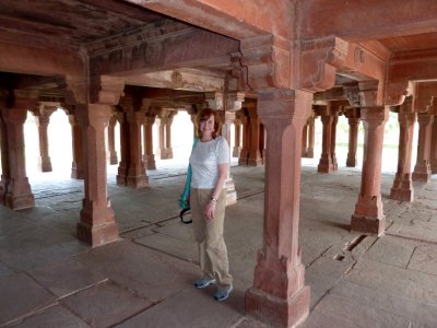 Under the Panch Mahal at Fatehpur Sikri