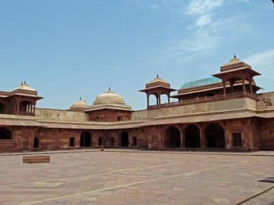 1 of 3 Palaces Facing the Inner Courtyard at Fatehpur Sikri