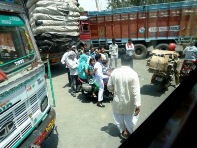 Looking at the Traffic Jam from the Bus Window