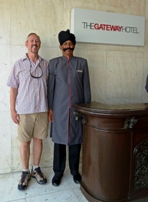 Back at the Hotel in Agra, India
