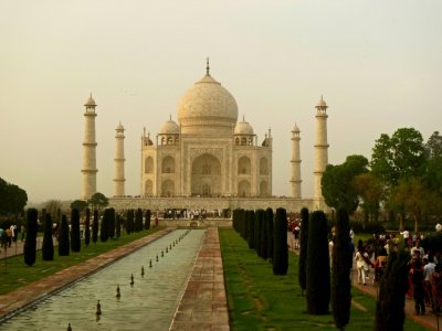 A Storm Moving in on the Taj Mahal