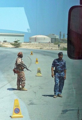 Military Checkpoint on Road to Salalah, Oman