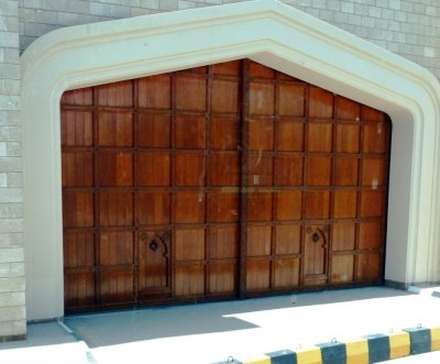 Gate to the Sultan of Oman's Palace in Salalah