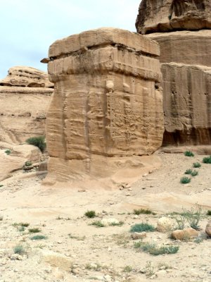 One of the 'Djinn' Blocks of Petra where Bedouins Believed that Spirits Lived