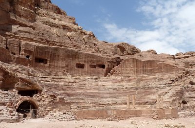 Nabateans Built a 3000-seat Theater; Later Expanded by Romans to 8500 Seats