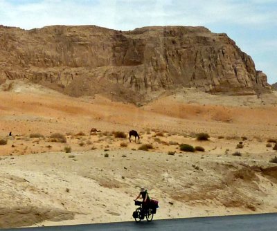 Bicycling in the Jordan Desert