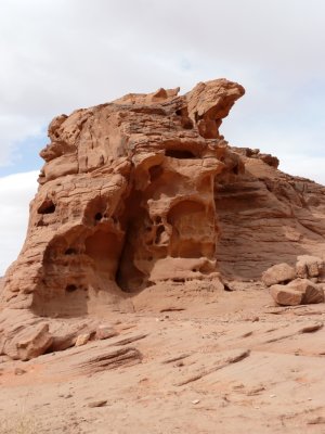 Sandstone Rock Formation in Wadi Rum