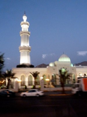 Mosque at Night in Jordan