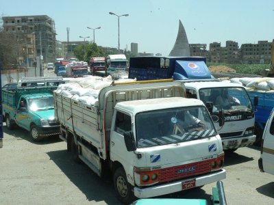 Trying to Turn Left in Qena, Egypt