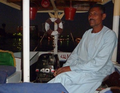 Our Boat Captain for an Early Morning Trip on the Nile River