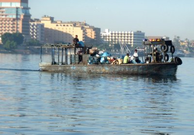 Boat Crossing the Nile