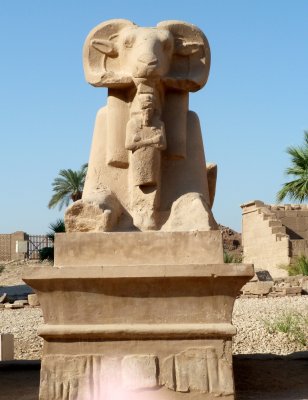 The Ram-headed Sphinx is a Symbol of the God Amun