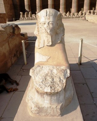 Defaced Statue at Karnak