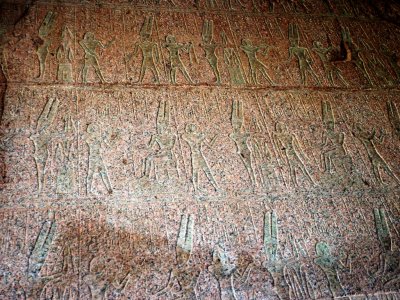 Walls in the Sanctuary (Holy of Holies) at Karnak