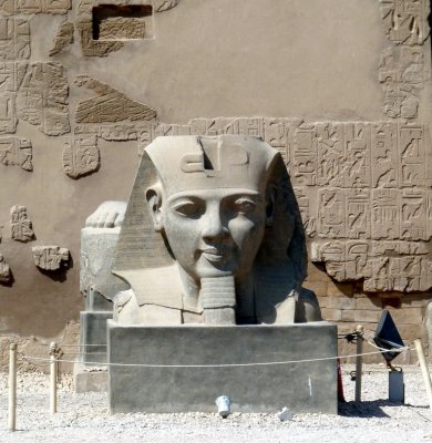Bust of Ramses II at Luxor Temple