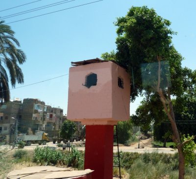 A Pink Guard Tower on the Qena-Luxor Road