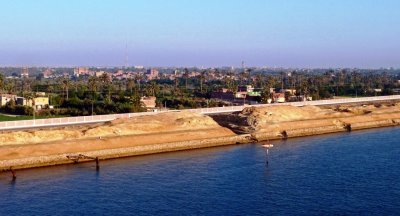 City of Suez, Egypt on the West Bank of the Suez Canal