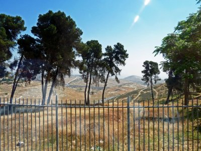 The Judean Desert Starts on the East Side of the Mount of Olives
