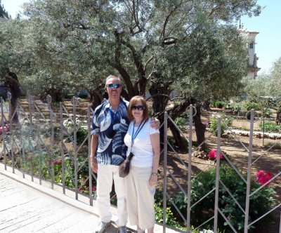 Bill & Susan at the Garden of Gethsemane