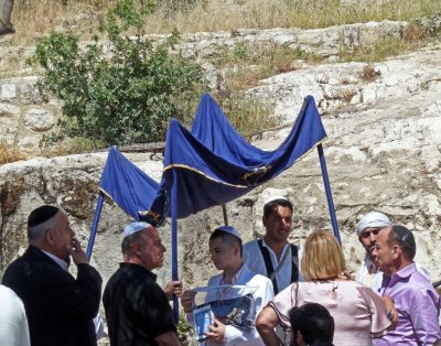 A Bar Mitzvah Begins Outside the Old City Walls of Jerusalem