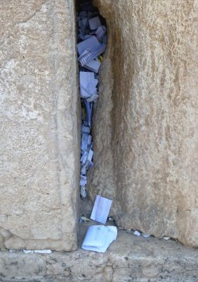 Notes & Prayers in the Cracks of the Wailing Wall