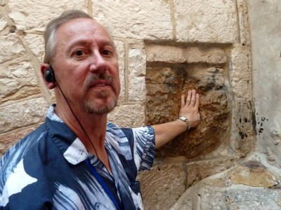 The Place on Via Dolorosa Where Jesus Placed His Hand on the Wall
