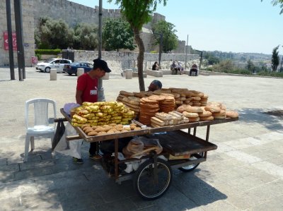 Vendor Outside the Jaffa Gate in Jerusalem