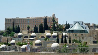 The King David Hotel (left rear) is an Important Landmark in Jerusalem