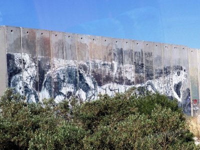 More Graffiti on the Separation Wall Around Bethlehem
