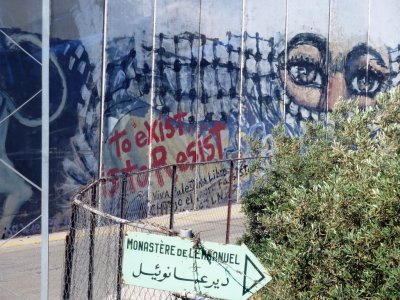 More Graffiti on the Separation Wall Around Bethlehem