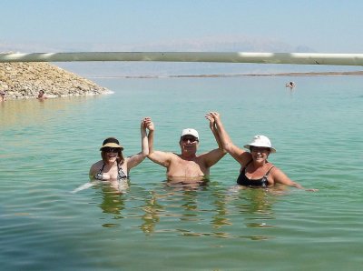 Susan, Richard, & Susan in the Dead Sea