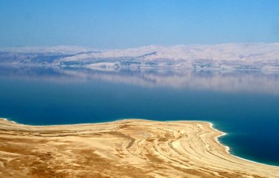 Looking Across the Dead Sea at Jordan