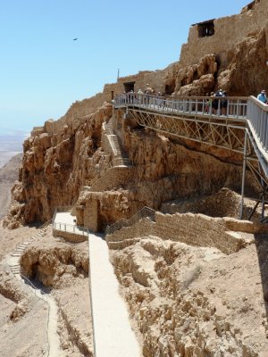 Entering Masada Fortress