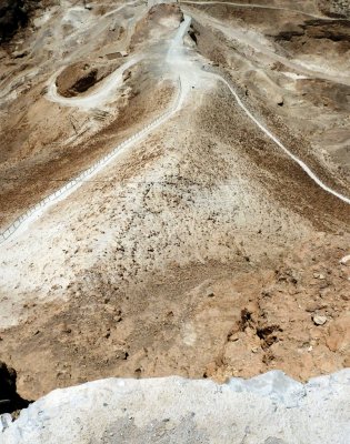 This Siege Ramp on the West Side of Masada Took the Romans 2-3 Months to Build