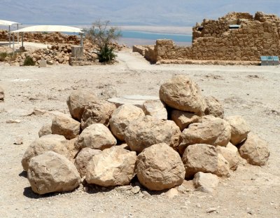 Stones that Might have been Used to Repel the Romans Before They Breached the Wall