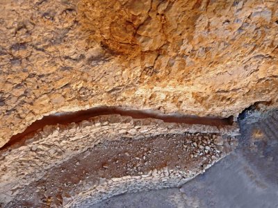 Water Channel & Cistern in Wall of Masada