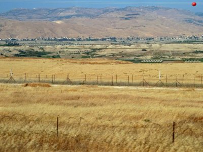Separation Fence Between Israel & Jordan