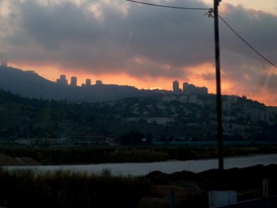 Sunset Behind Mt. Carmel, Israel
