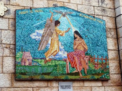 Mosaic at the Church of the Annunciation Donated by the Philippines