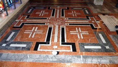Jerusalem Cross Floor in the Church of the Annunciation in Nazareth