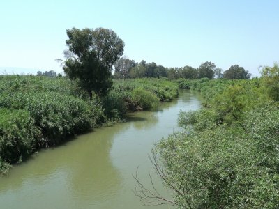 The Jordan River North of the Sea of Galilee