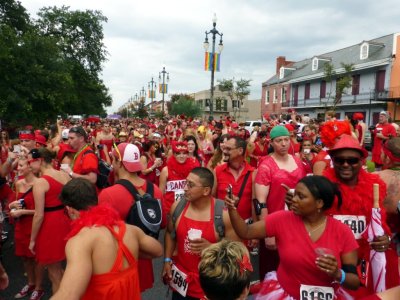 There are About 7,000 Red Dress 'Walkers'