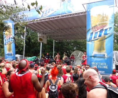 'Chasing Daylight' Performing at the Red Dress Run 2012
