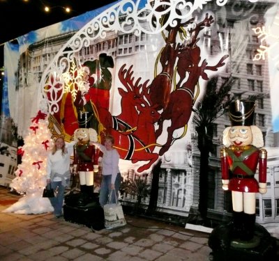 Barbara & Susan at Fulton Street Display