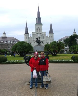 Susan & Barb at Jackson Square