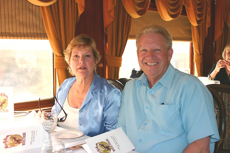 Eileen and Marc on the Wine Train